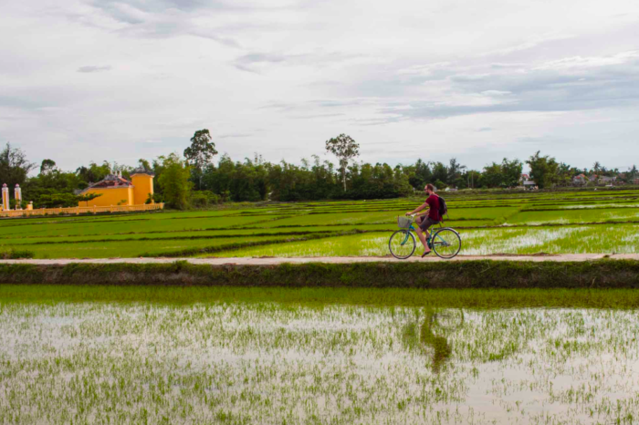 Cycling To The Bamboo Village in Vietnam