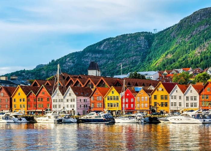 Bryggen, the wooden wharf houses in Bergen.