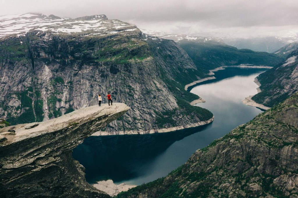 Trolltunga, above Ringedalsvatnet.